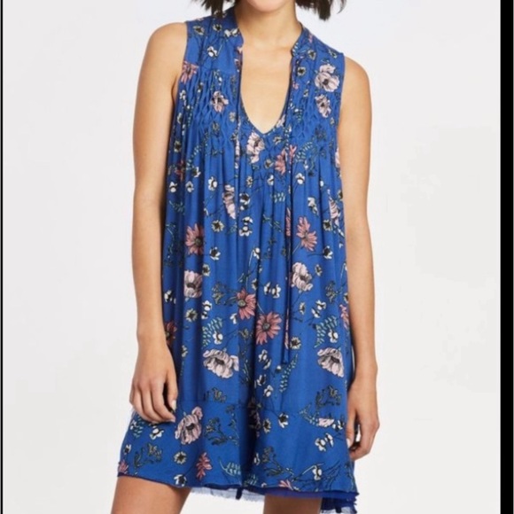 Braeve Blue Floral Dress - Picture 3 of 7